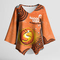 Perth Scorchers NAIDOC Week 2026 Custom Kimono Sleeve Blouse 50 Years Deadly Indigenous Art Glitter Effect