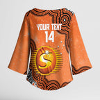 Perth Scorchers NAIDOC Week 2026 Custom Kimono Sleeve Blouse 50 Years Deadly Indigenous Art Glitter Effect