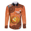 Perth Scorchers NAIDOC Week 2026 Custom Long Sleeve Button Shirt 50 Years Deadly Indigenous Art Glitter Effect