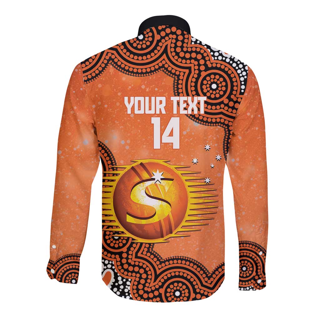 Perth Scorchers NAIDOC Week 2026 Custom Long Sleeve Button Shirt 50 Years Deadly Indigenous Art Glitter Effect
