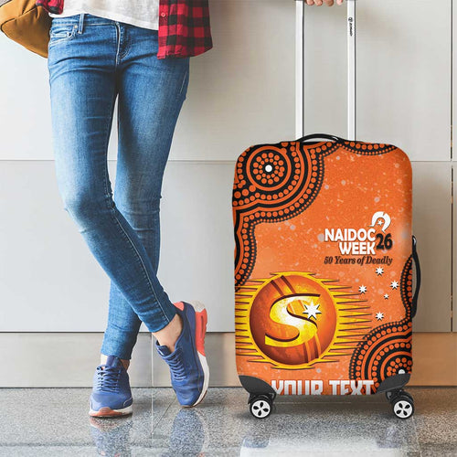 Perth Scorchers NAIDOC Week 2026 Custom Luggage Cover 50 Years Deadly Indigenous Art Glitter Effect
