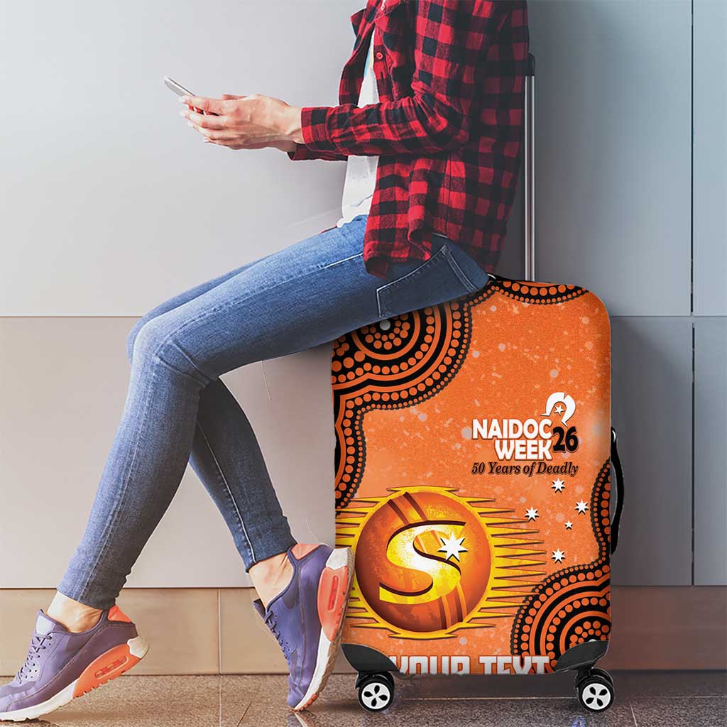 Perth Scorchers NAIDOC Week 2026 Custom Luggage Cover 50 Years Deadly Indigenous Art Glitter Effect