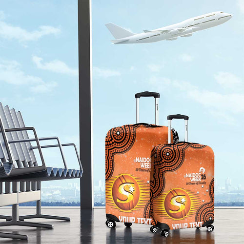 Perth Scorchers NAIDOC Week 2026 Custom Luggage Cover 50 Years Deadly Indigenous Art Glitter Effect