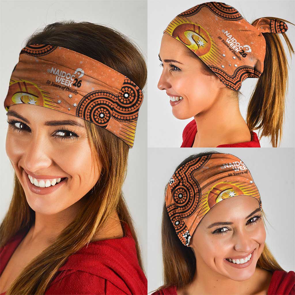 Perth Scorchers NAIDOC Week 2026 Custom Neck Gaiter 50 Years Deadly Indigenous Art Glitter Effect