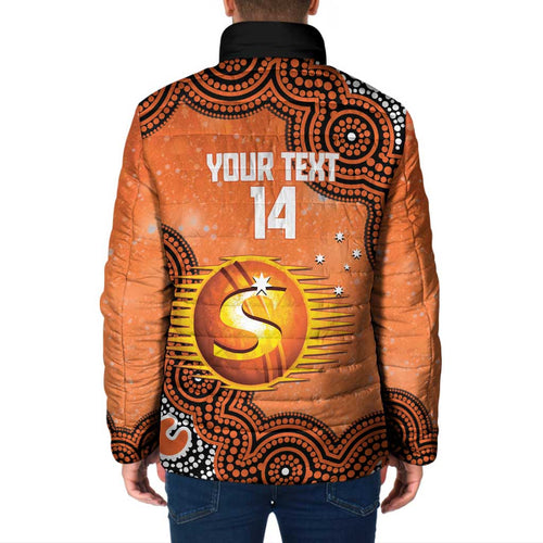 Perth Scorchers NAIDOC Week 2026 Custom Padded Jacket 50 Years Deadly Indigenous Art Glitter Effect
