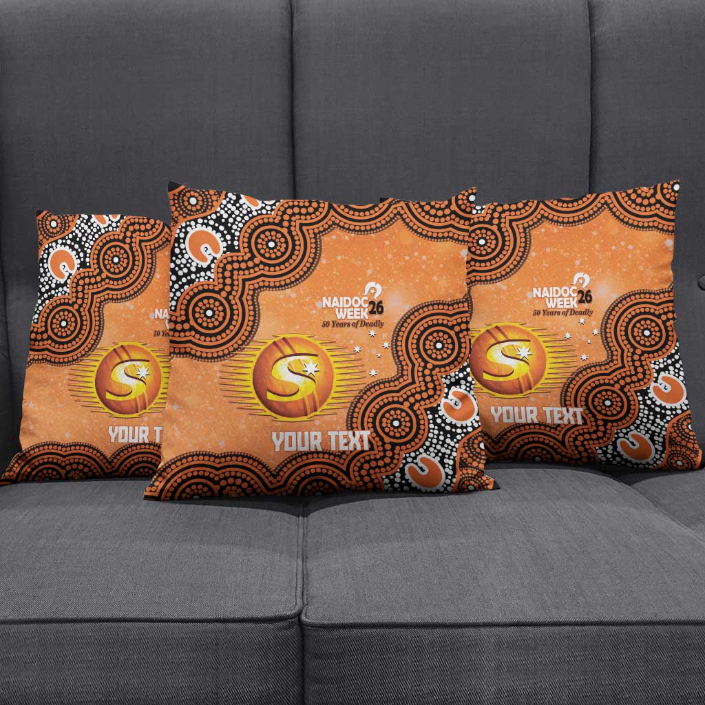 Perth Scorchers NAIDOC Week 2026 Custom Pillow Cover 50 Years Deadly Indigenous Art Glitter Effect