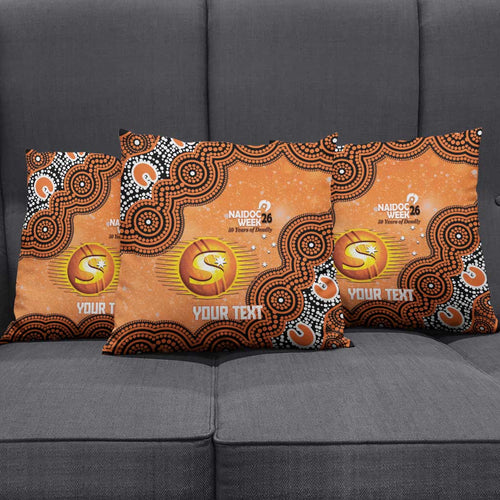 Perth Scorchers NAIDOC Week 2026 Custom Pillow Cover 50 Years Deadly Indigenous Art Glitter Effect