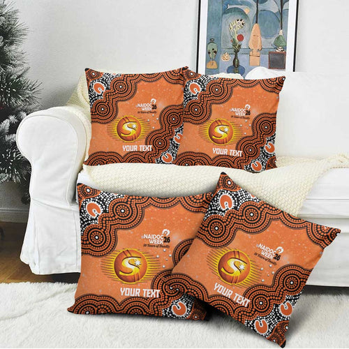 Perth Scorchers NAIDOC Week 2026 Custom Pillow Cover 50 Years Deadly Indigenous Art Glitter Effect