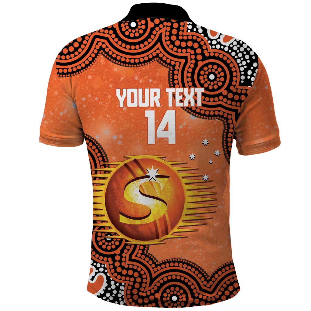 Perth Scorchers NAIDOC Week 2026 Custom Polo Shirt 50 Years Deadly Indigenous Art Glitter Effect