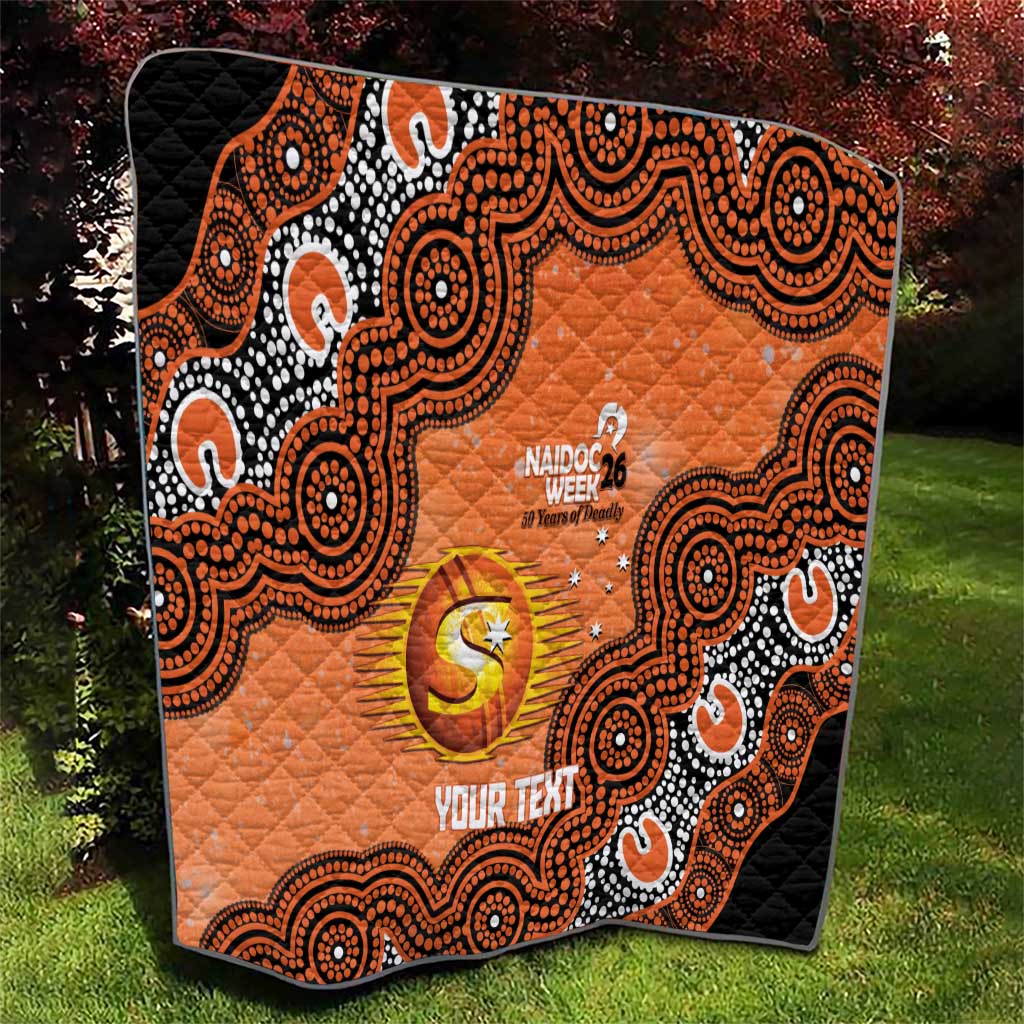 Perth Scorchers NAIDOC Week 2026 Custom Quilt 50 Years Deadly Indigenous Art Glitter Effect