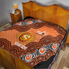Perth Scorchers NAIDOC Week 2026 Custom Quilt 50 Years Deadly Indigenous Art Glitter Effect