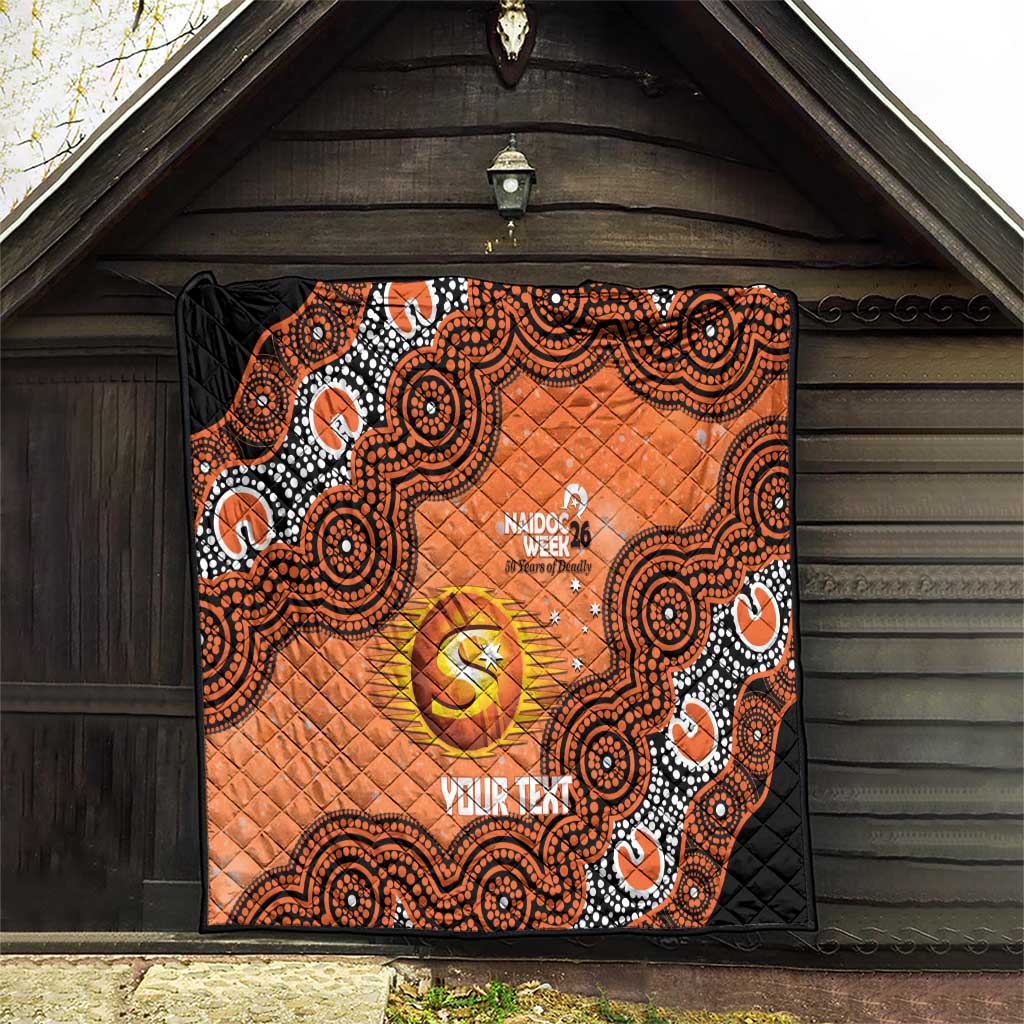 Perth Scorchers NAIDOC Week 2026 Custom Quilt 50 Years Deadly Indigenous Art Glitter Effect
