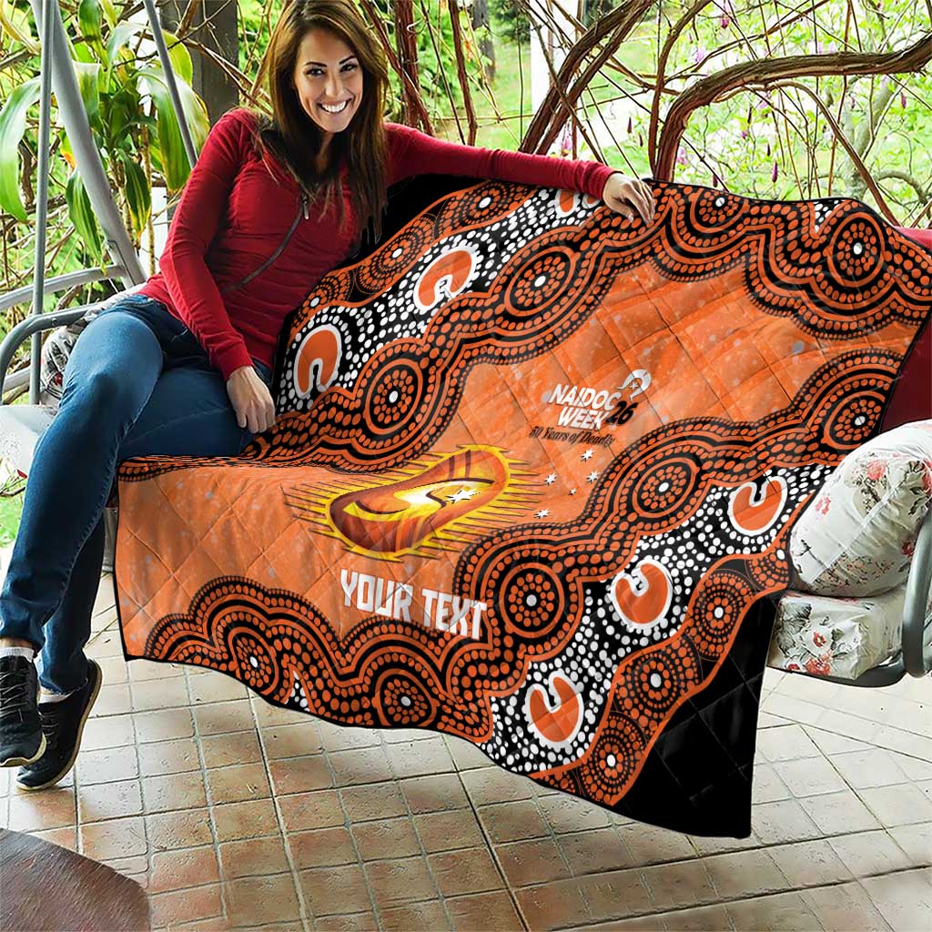Perth Scorchers NAIDOC Week 2026 Custom Quilt 50 Years Deadly Indigenous Art Glitter Effect