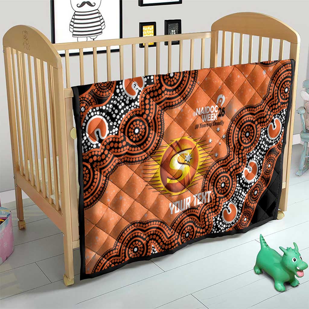 Perth Scorchers NAIDOC Week 2026 Custom Quilt 50 Years Deadly Indigenous Art Glitter Effect