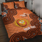 Perth Scorchers NAIDOC Week 2026 Custom Quilt Bed Set 50 Years Deadly Indigenous Art Glitter Effect