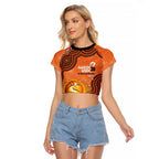 Perth Scorchers NAIDOC Week 2026 Custom Raglan Cropped T Shirt 50 Years Deadly Indigenous Art Glitter Effect