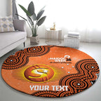 Perth Scorchers NAIDOC Week 2026 Custom Round Carpet 50 Years Deadly Indigenous Art Glitter Effect