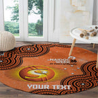 Perth Scorchers NAIDOC Week 2026 Custom Round Carpet 50 Years Deadly Indigenous Art Glitter Effect
