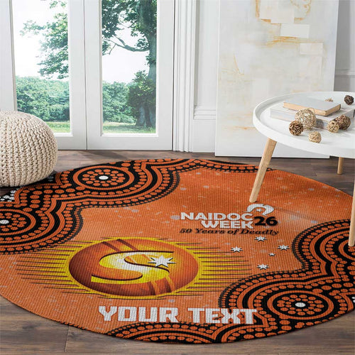 Perth Scorchers NAIDOC Week 2026 Custom Round Carpet 50 Years Deadly Indigenous Art Glitter Effect