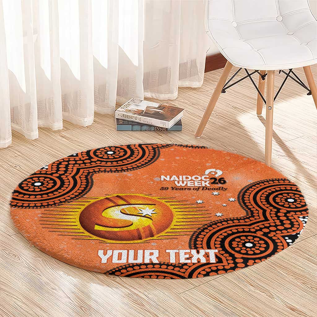 Perth Scorchers NAIDOC Week 2026 Custom Round Carpet 50 Years Deadly Indigenous Art Glitter Effect