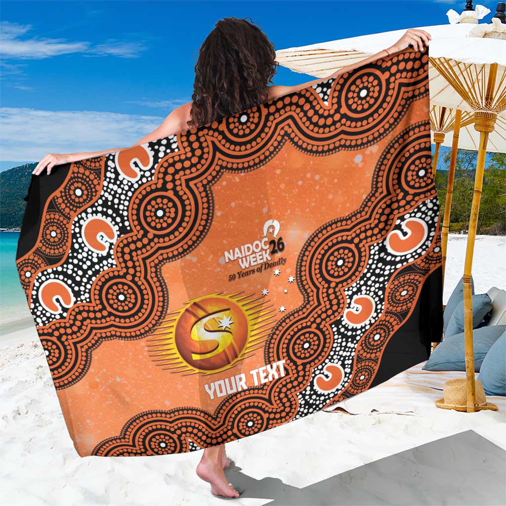 Perth Scorchers NAIDOC Week 2026 Custom Sarong 50 Years Deadly Indigenous Art Glitter Effect