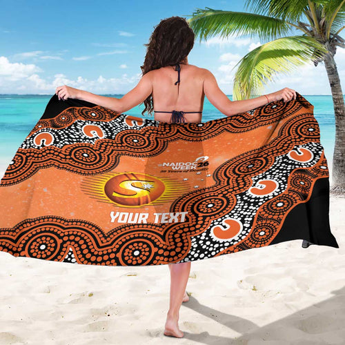 Perth Scorchers NAIDOC Week 2026 Custom Sarong 50 Years Deadly Indigenous Art Glitter Effect