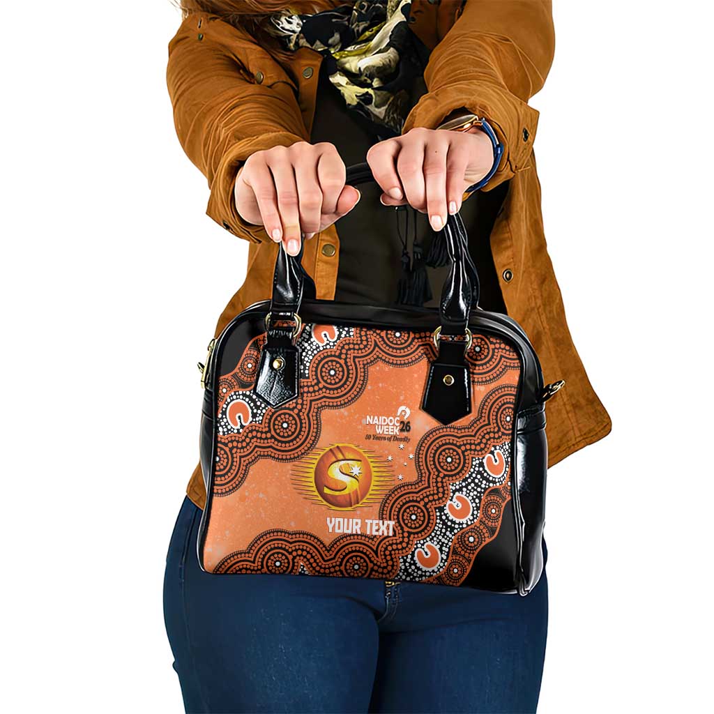 Perth Scorchers NAIDOC Week 2026 Custom Shoulder Handbag 50 Years Deadly Indigenous Art Glitter Effect