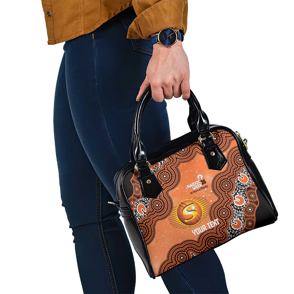 Perth Scorchers NAIDOC Week 2026 Custom Shoulder Handbag 50 Years Deadly Indigenous Art Glitter Effect