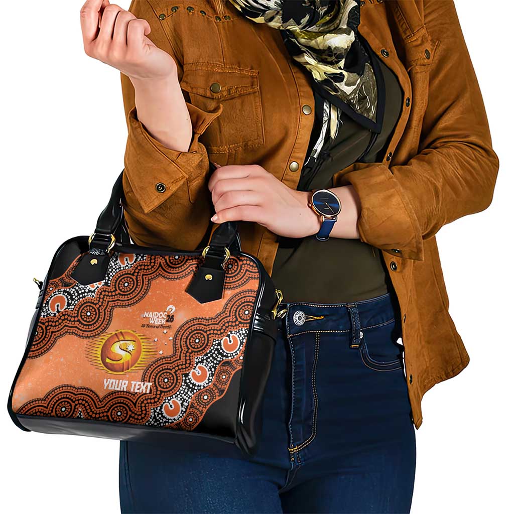 Perth Scorchers NAIDOC Week 2026 Custom Shoulder Handbag 50 Years Deadly Indigenous Art Glitter Effect