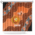 Perth Scorchers NAIDOC Week 2026 Custom Shower Curtain 50 Years Deadly Indigenous Art Glitter Effect