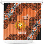 Perth Scorchers NAIDOC Week 2026 Custom Shower Curtain 50 Years Deadly Indigenous Art Glitter Effect