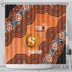 Perth Scorchers NAIDOC Week 2026 Custom Shower Curtain 50 Years Deadly Indigenous Art Glitter Effect