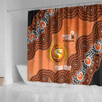 Perth Scorchers NAIDOC Week 2026 Custom Shower Curtain 50 Years Deadly Indigenous Art Glitter Effect