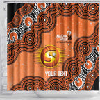 Perth Scorchers NAIDOC Week 2026 Custom Shower Curtain 50 Years Deadly Indigenous Art Glitter Effect