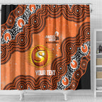 Perth Scorchers NAIDOC Week 2026 Custom Shower Curtain 50 Years Deadly Indigenous Art Glitter Effect