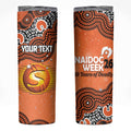 Perth Scorchers NAIDOC Week 2026 Custom Skinny Tumbler 50 Years Deadly Indigenous Art Glitter Effect