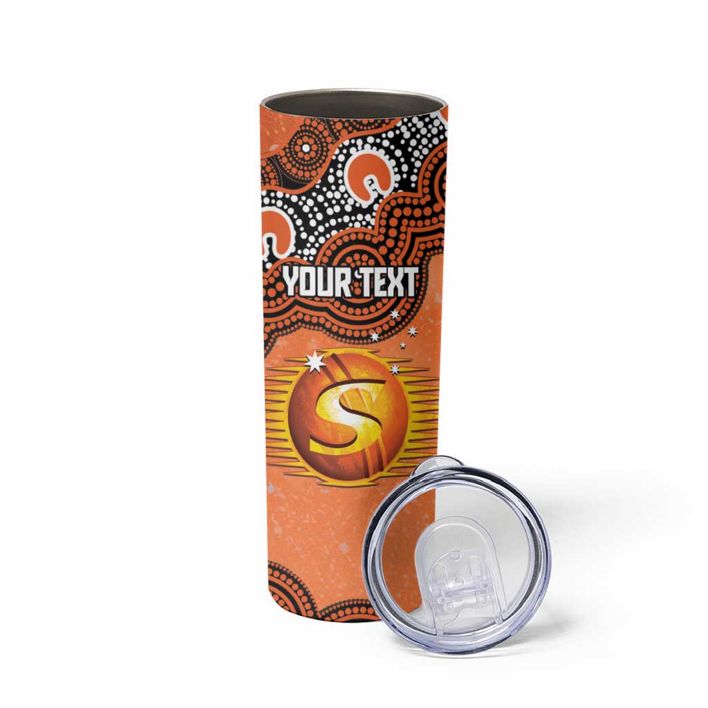 Perth Scorchers NAIDOC Week 2026 Custom Skinny Tumbler 50 Years Deadly Indigenous Art Glitter Effect