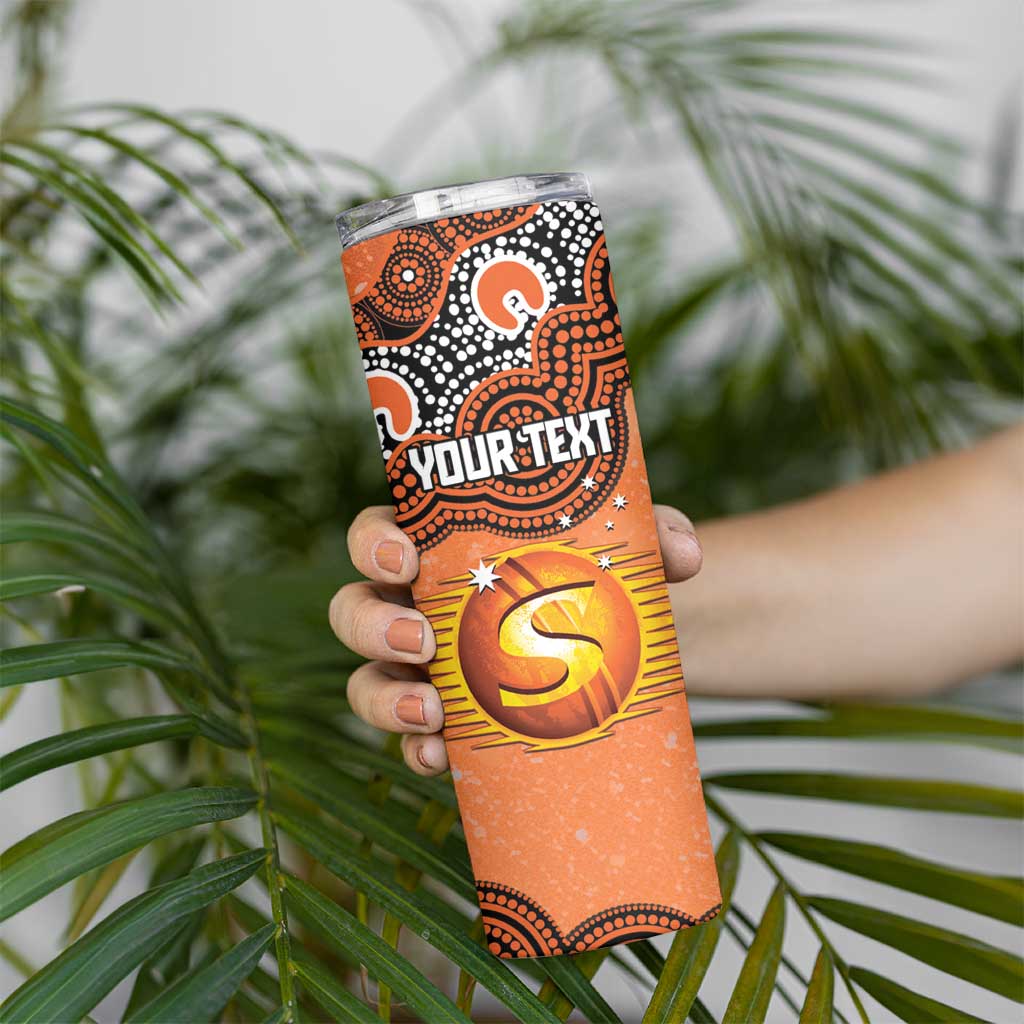 Perth Scorchers NAIDOC Week 2026 Custom Skinny Tumbler 50 Years Deadly Indigenous Art Glitter Effect