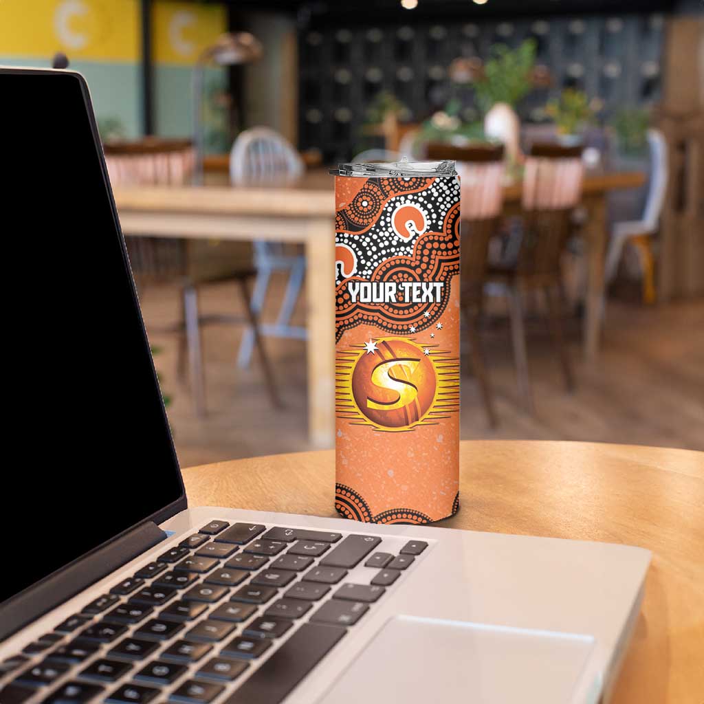 Perth Scorchers NAIDOC Week 2026 Custom Skinny Tumbler 50 Years Deadly Indigenous Art Glitter Effect