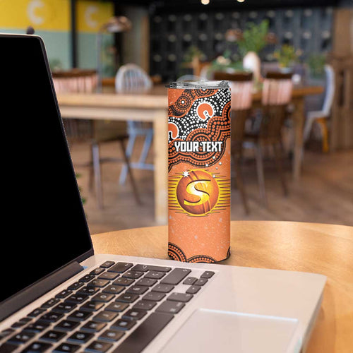 Perth Scorchers NAIDOC Week 2026 Custom Skinny Tumbler 50 Years Deadly Indigenous Art Glitter Effect