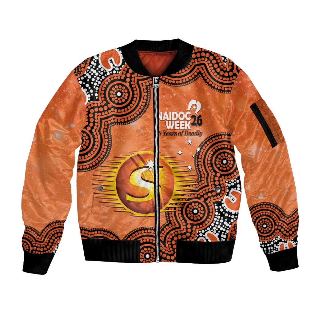 Perth Scorchers NAIDOC Week 2026 Custom Sleeve Zip Bomber Jacket 50 Years Deadly Indigenous Art Glitter Effect