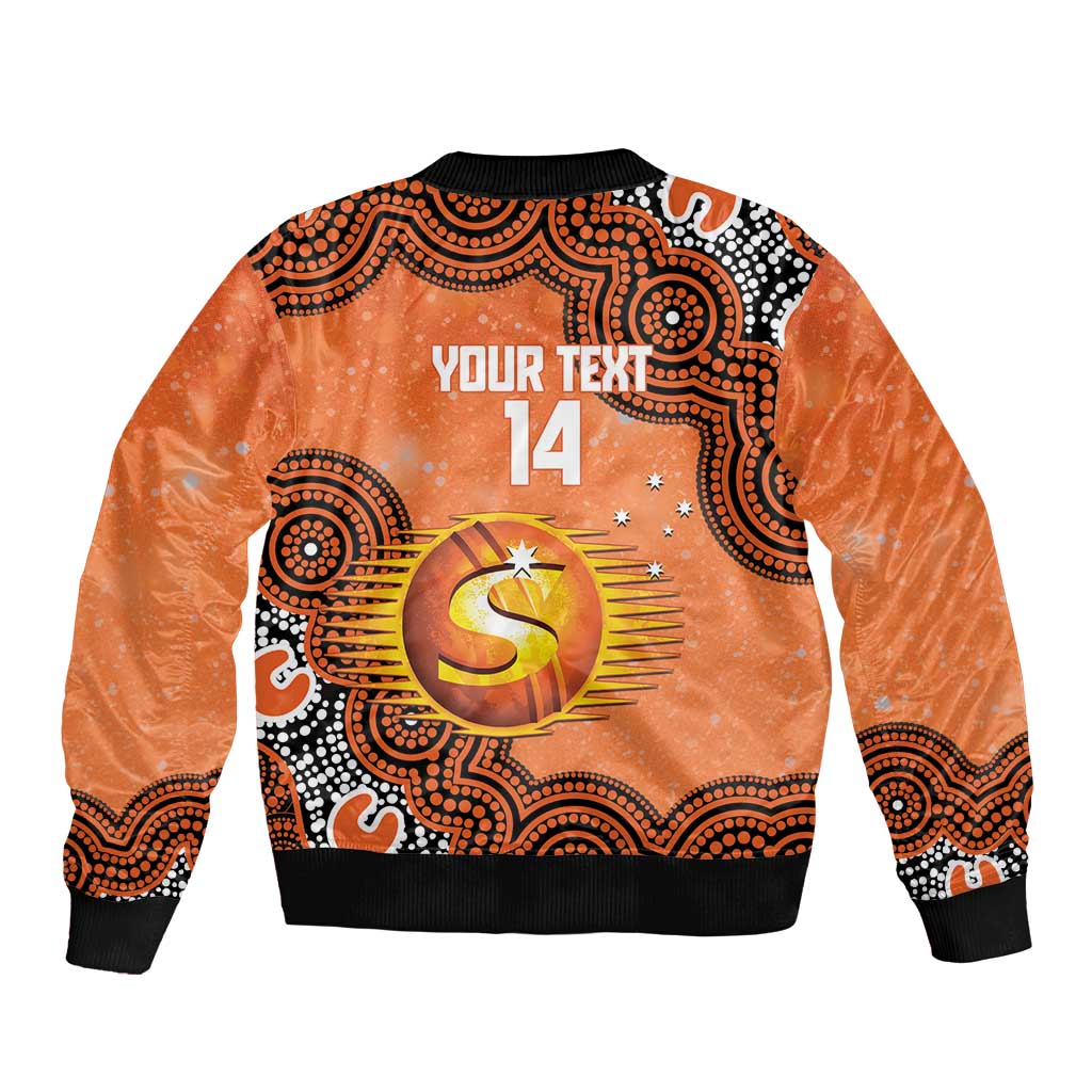Perth Scorchers NAIDOC Week 2026 Custom Sleeve Zip Bomber Jacket 50 Years Deadly Indigenous Art Glitter Effect