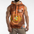 Perth Scorchers NAIDOC Week 2026 Custom Sleeveless Hoodie 50 Years Deadly Indigenous Art Glitter Effect