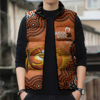 Perth Scorchers NAIDOC Week 2026 Custom Sleeveless Puffer Jacket 50 Years Deadly Indigenous Art Glitter Effect