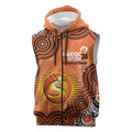 Perth Scorchers NAIDOC Week 2026 Custom Sleeveless Zip Hoodie 50 Years Deadly Indigenous Art Glitter Effect