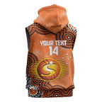 Perth Scorchers NAIDOC Week 2026 Custom Sleeveless Zip Hoodie 50 Years Deadly Indigenous Art Glitter Effect