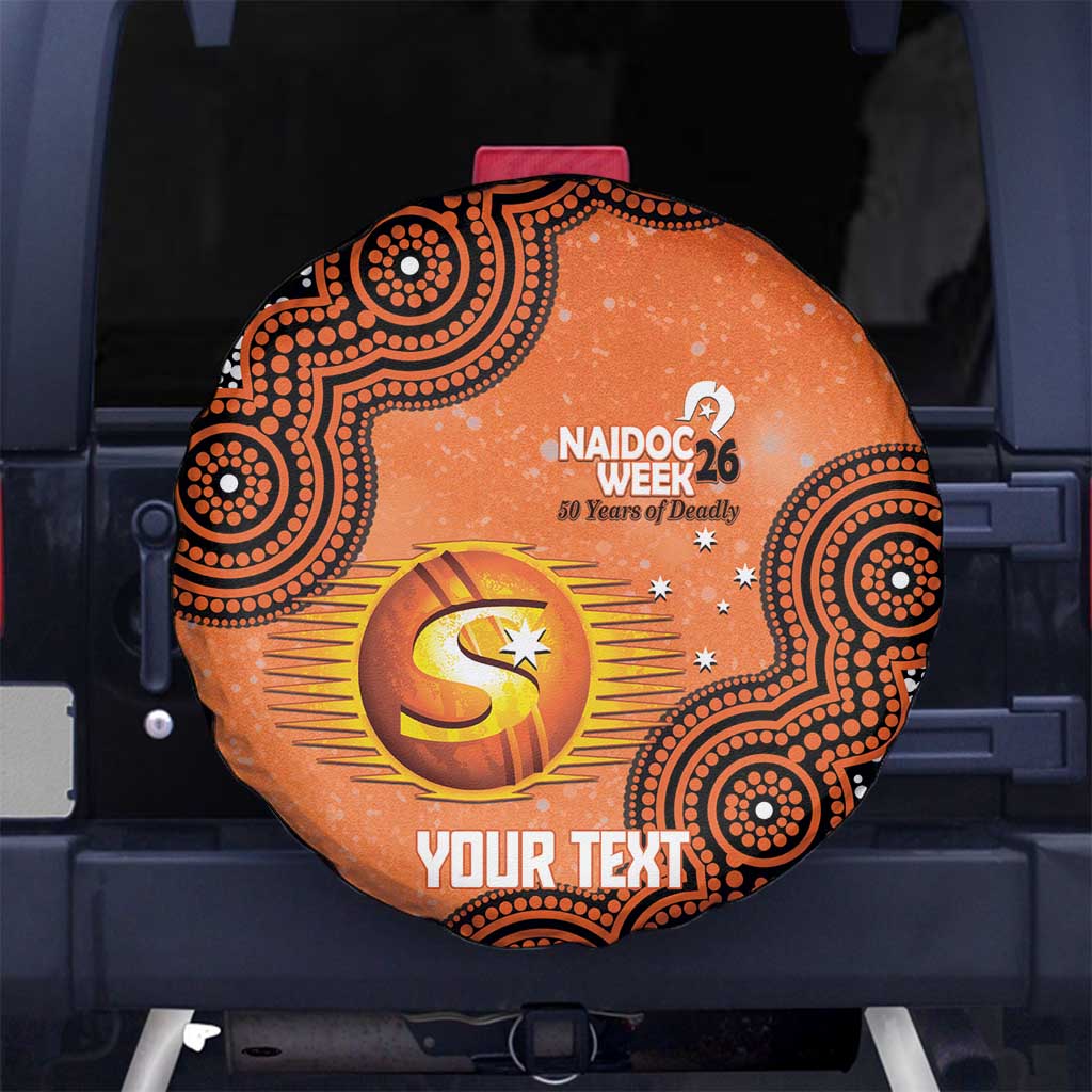 Perth Scorchers NAIDOC Week 2026 Custom Spare Tire Cover 50 Years Deadly Indigenous Art Glitter Effect