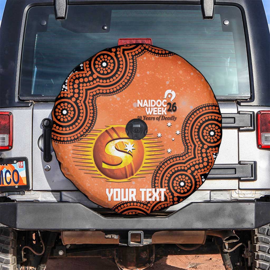 Perth Scorchers NAIDOC Week 2026 Custom Spare Tire Cover 50 Years Deadly Indigenous Art Glitter Effect