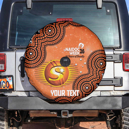 Perth Scorchers NAIDOC Week 2026 Custom Spare Tire Cover 50 Years Deadly Indigenous Art Glitter Effect