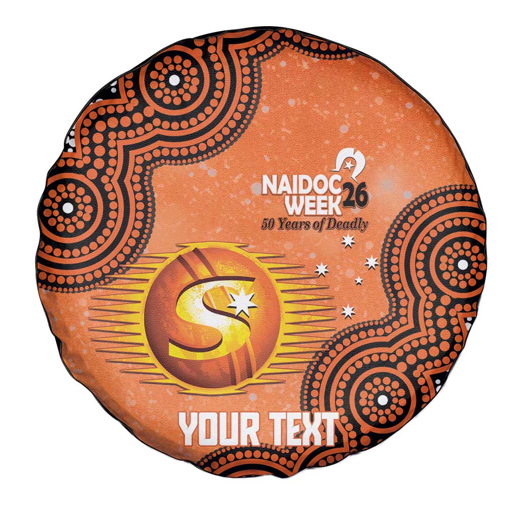 Perth Scorchers NAIDOC Week 2026 Custom Spare Tire Cover 50 Years Deadly Indigenous Art Glitter Effect